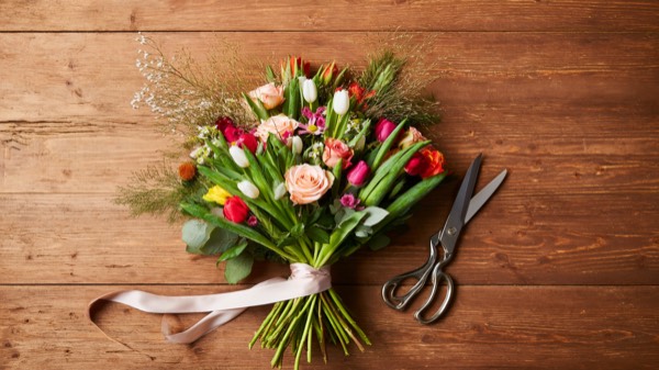 Floristik — Frisch gebundene Blumen